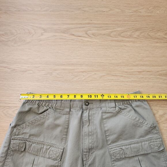 Cabela’s Outdoors Canvas 6 Pocket Cargo Shorts Khaki Mens 38 Hiking Utility Gear - Picture 4 of 12